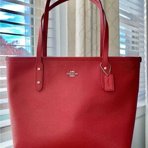 Coach Scarlet Leather Tote